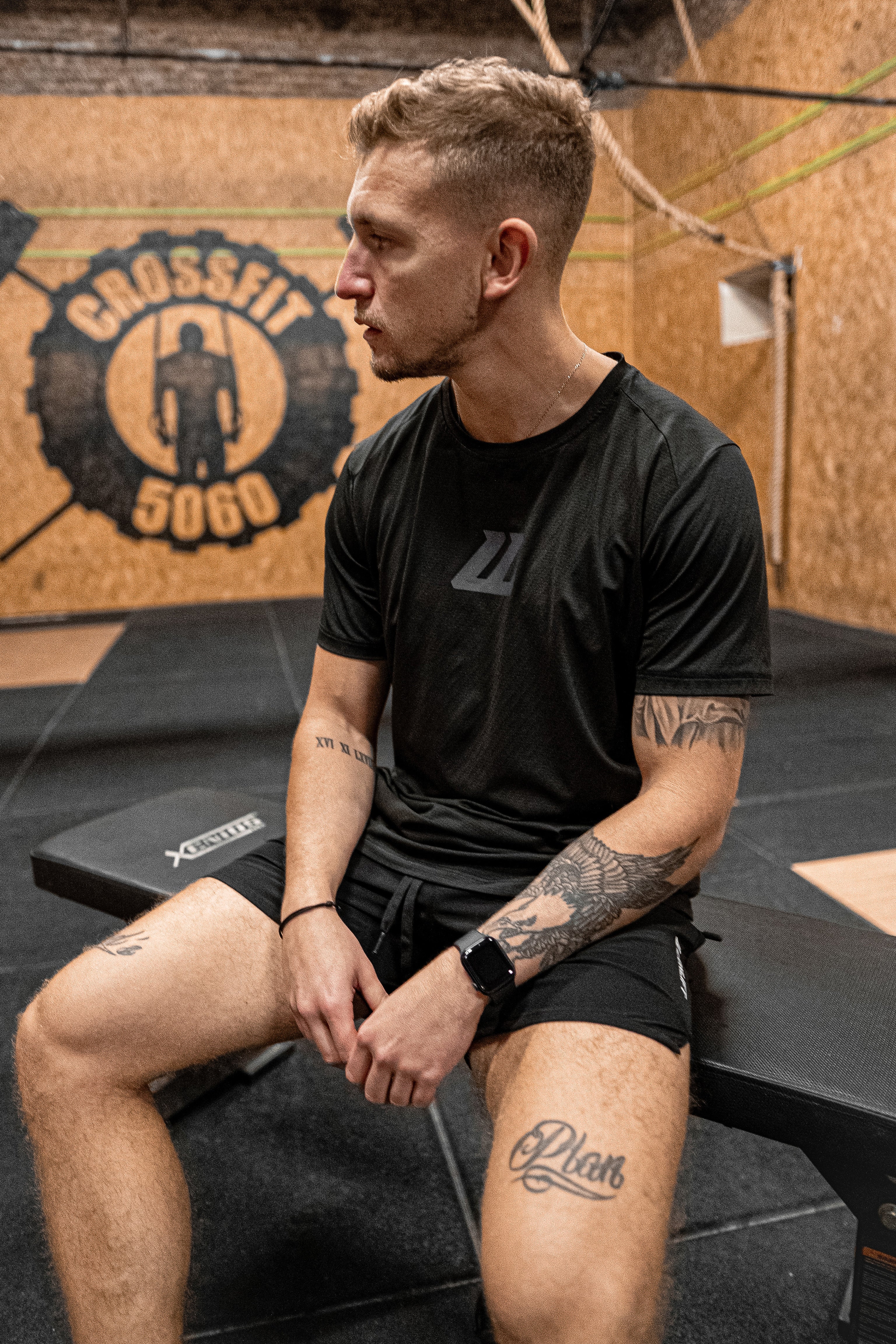 T-SHIRT "HYBRID PERFORMANCE" BLACK HOMME