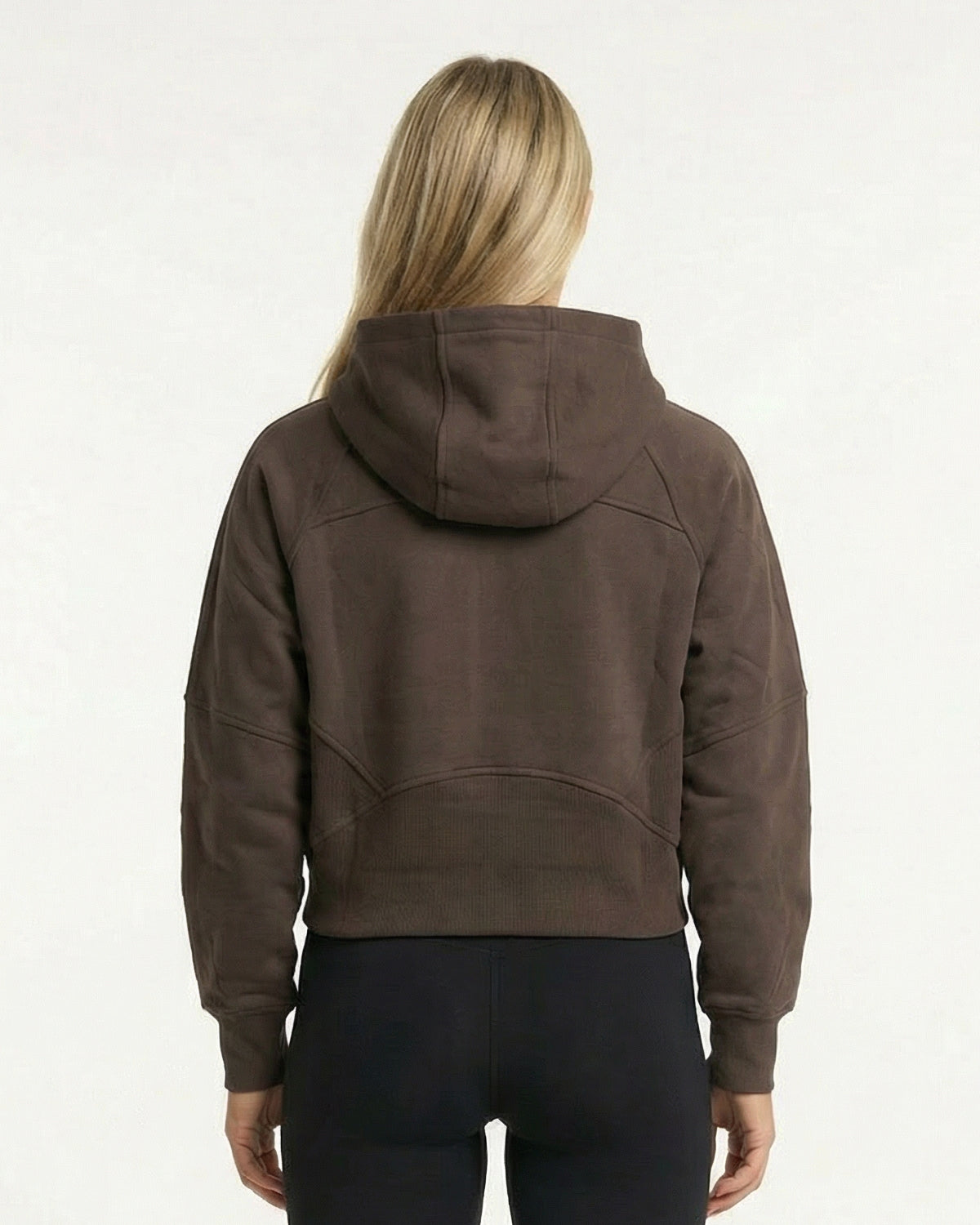 HOODIE HALF-ZIPPED CHOCOLATE