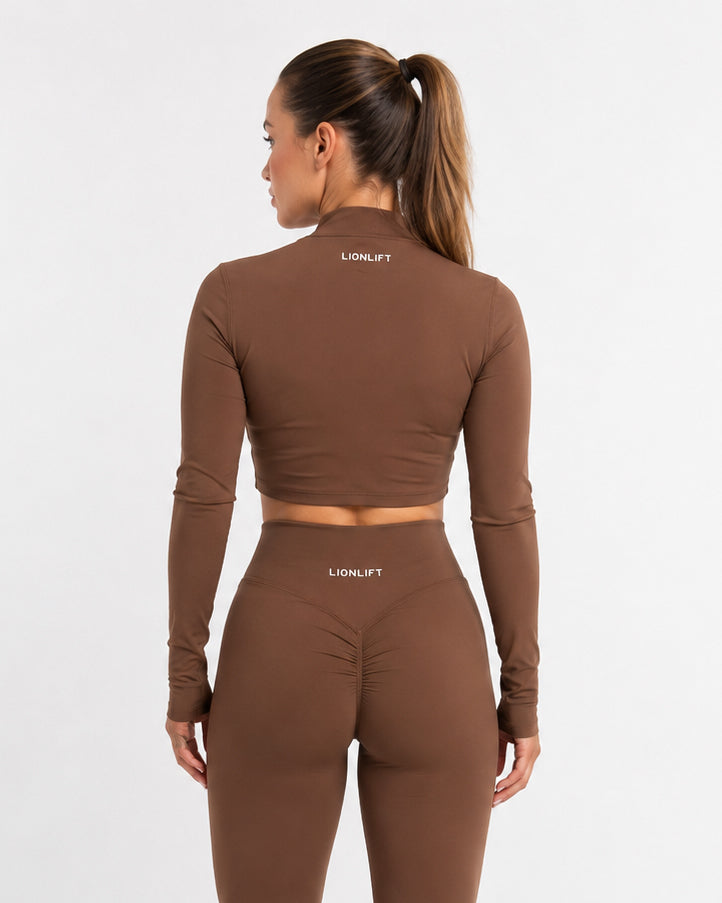 GILET "ZIPPED" FLEX BROWN