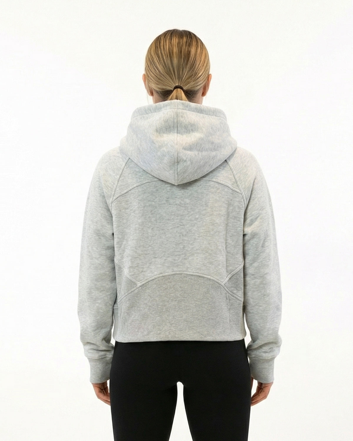 HOODIE HALF-ZIPPED LIGHT GREY