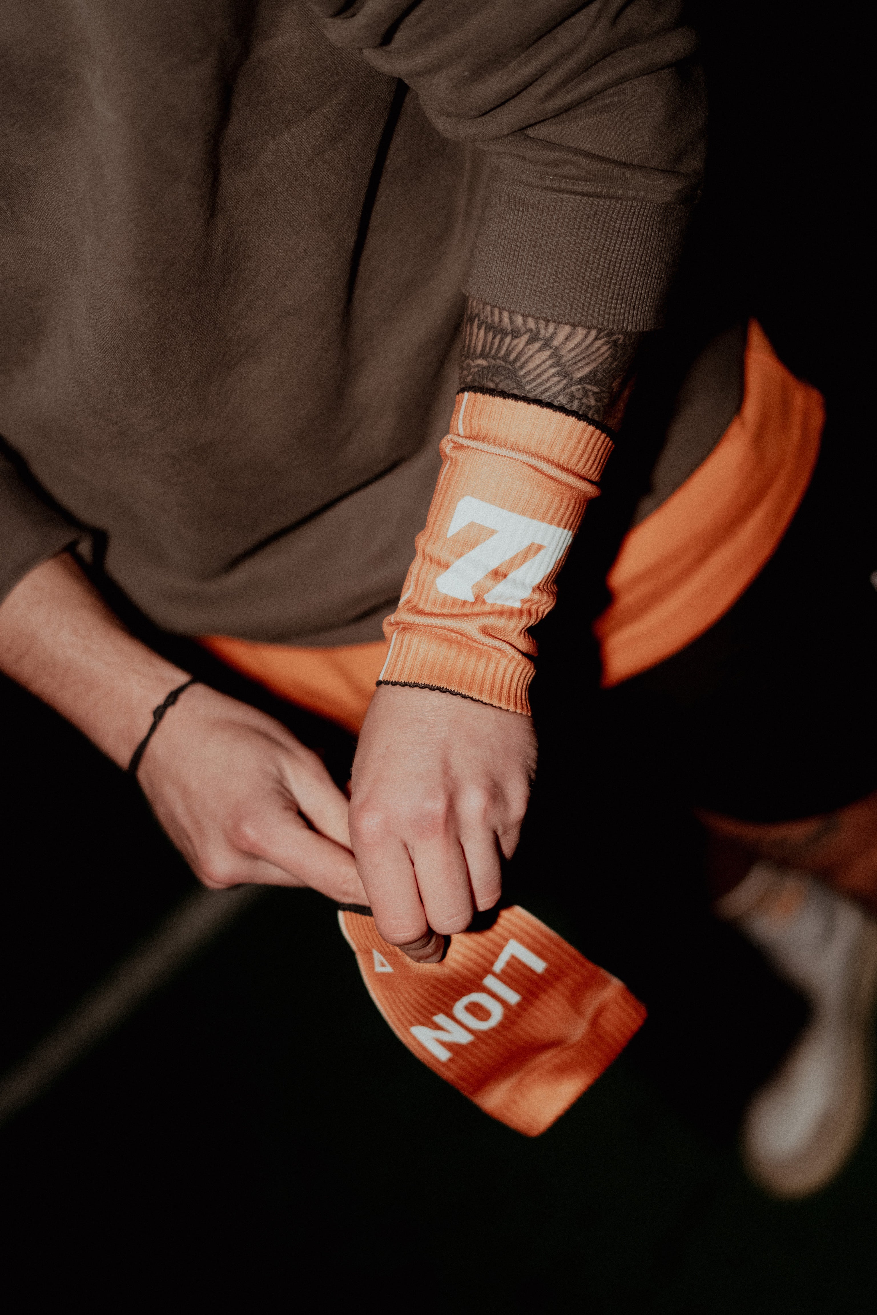 WRISTBANDS "LL ORANGE" UNISEX