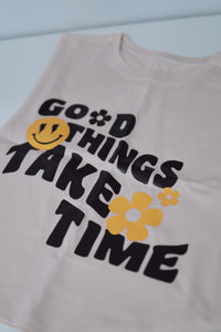 TANK-TOP "GOOD THINGS TAKE TIME" x Manon Laurent